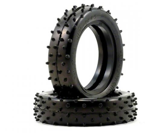 Schumacher Mini Spike Standard Slim Buggy Tyres - Green - 1 Pair