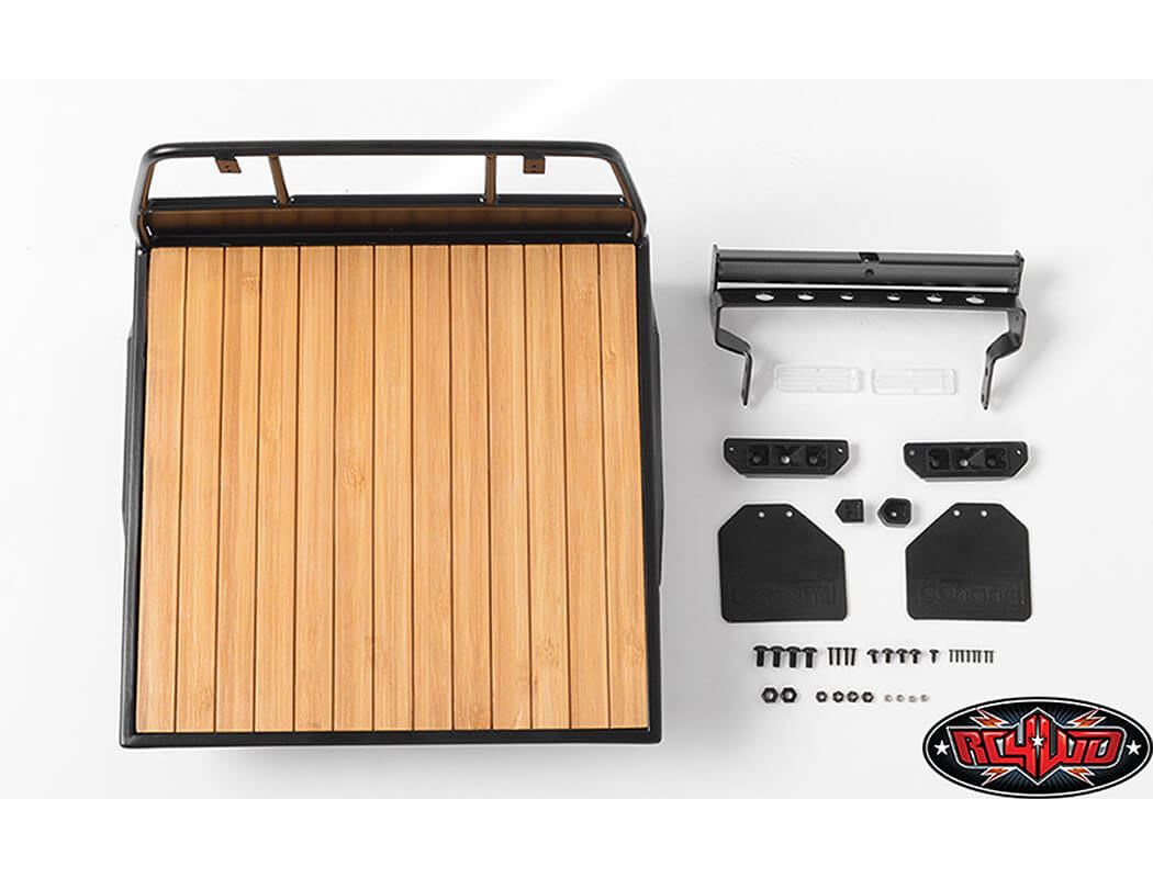RC4WD WOOD FLATBED W/MUDFLAPS FOR MOJAVE II FOUR DOOR BODY SET