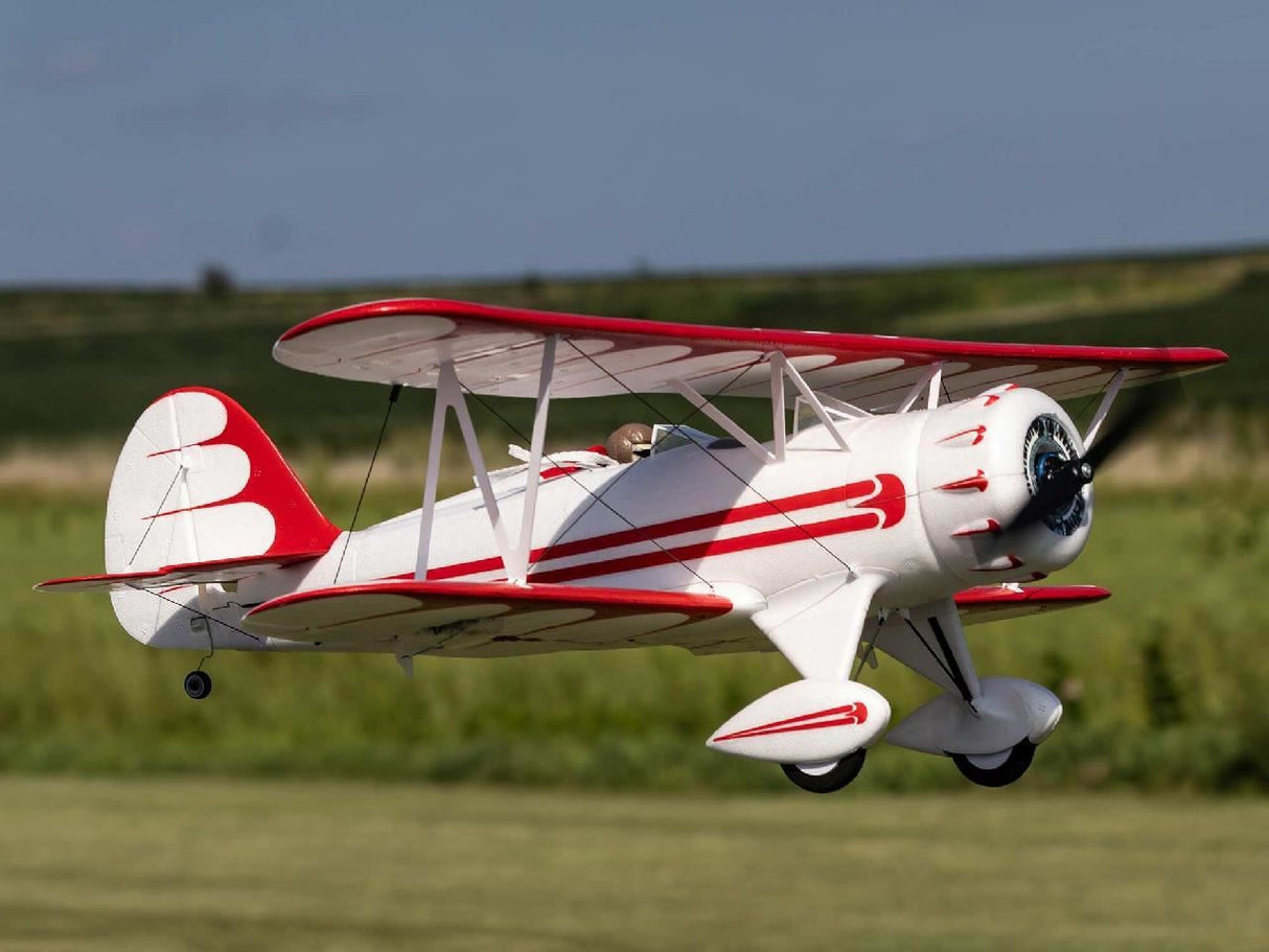 E Flite UMX WACO BNF Basic with AS3X and SAFE Select, White