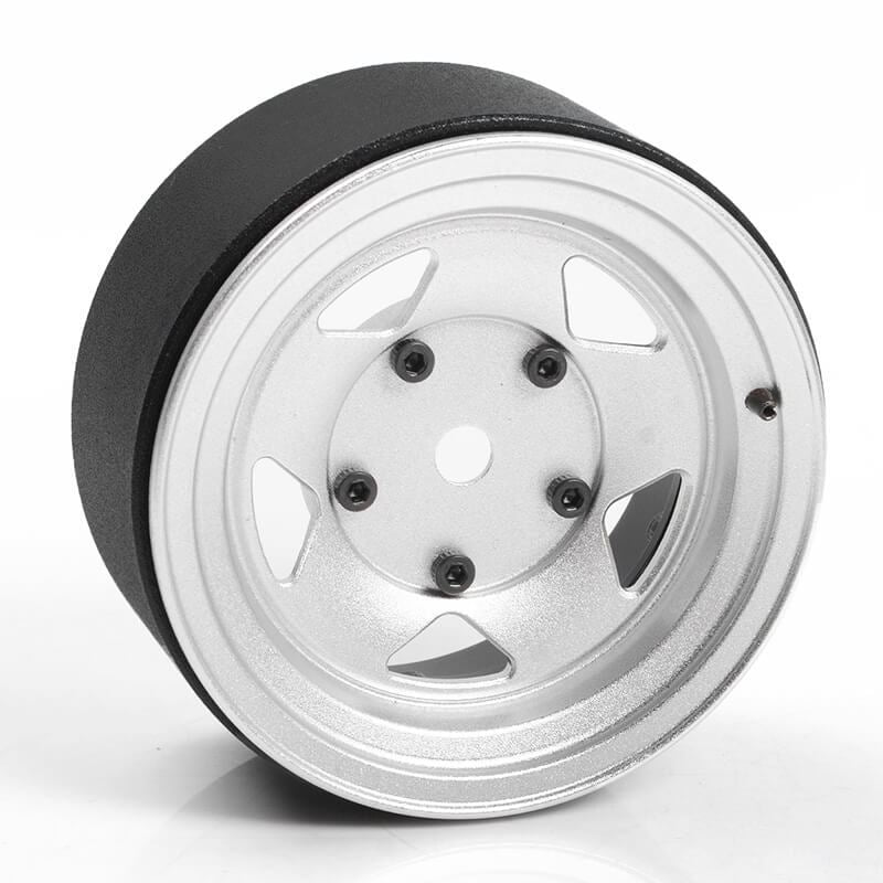 RC4WD SEREN 2.2 BEADLOCK WHEELS W/ CENTER CAPS (SILVER)