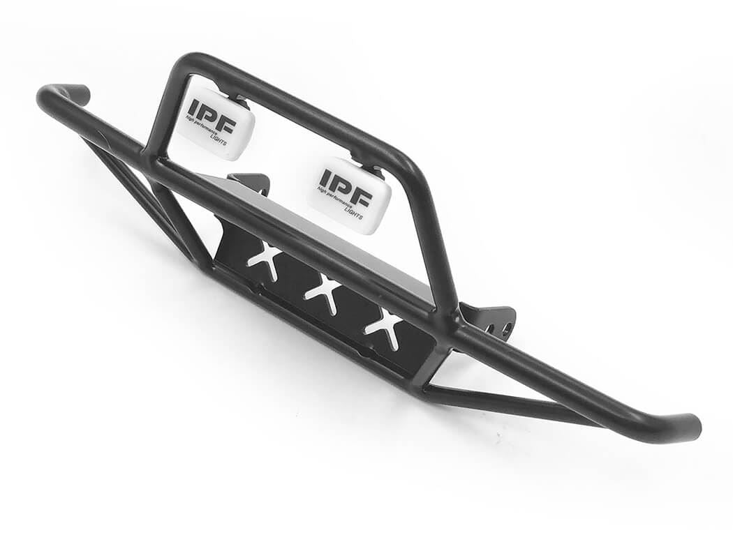 RC4WD TRI-X STEEL STINGER FRONT BUMPER W/IPF LIGHTS FOR VANQUISH VS4-10 ORIGIN BODY (BLACK)