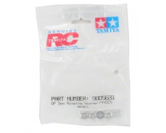 Tamiya 3mm Rosette Washer (4Pcs)