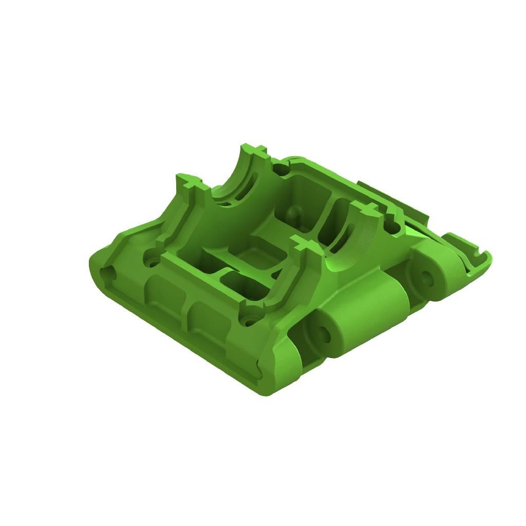 Arrma Rear Lower Skid/Gearbox Mount (1pc) - Green
