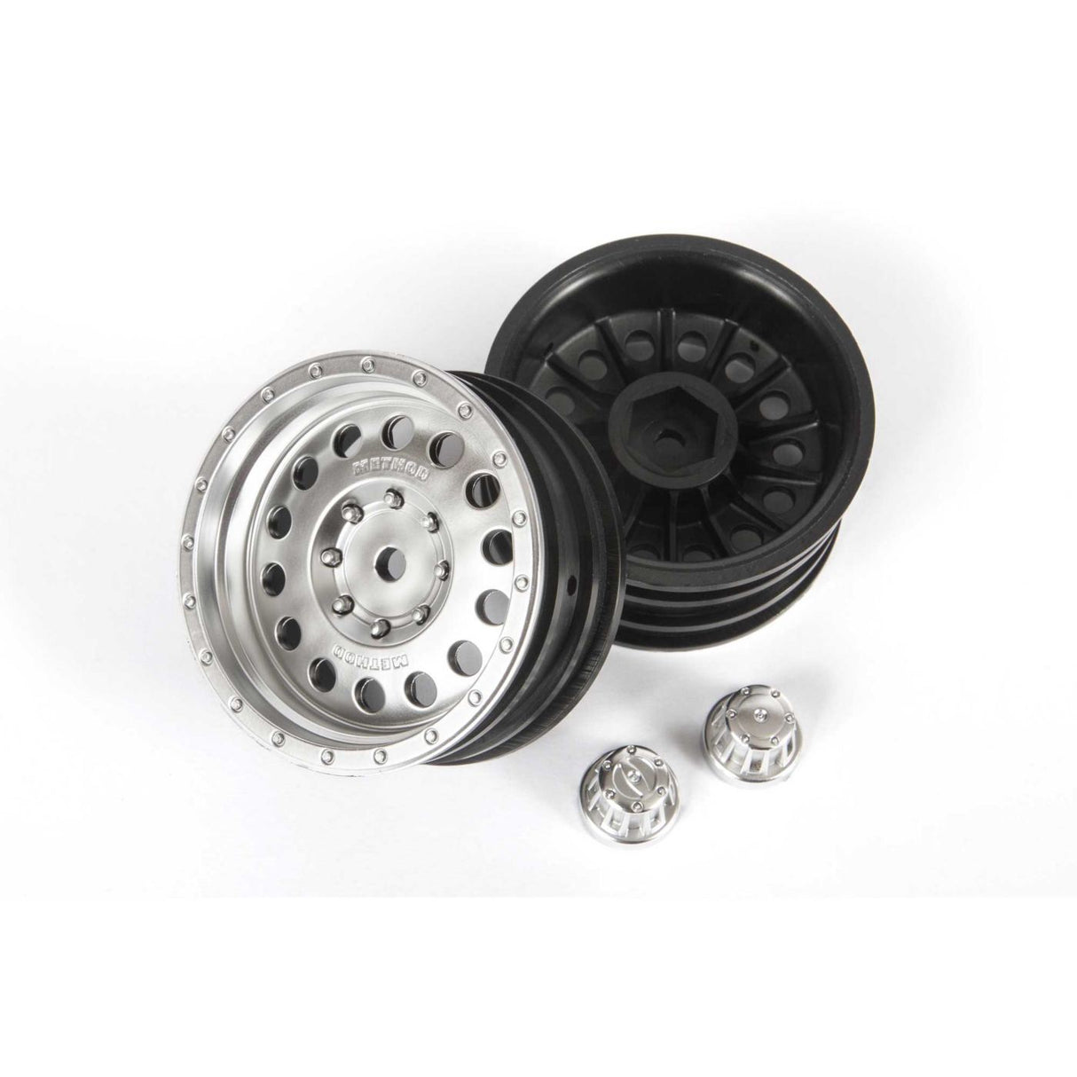 Axial 1.9 Method MR307 Hole Wheel Satin Silver (2pcs)