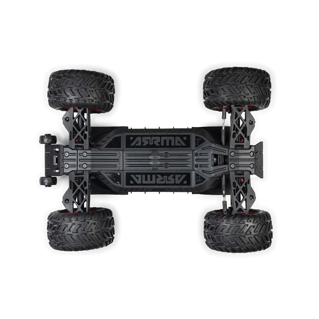 Arrma 1/8 Quake 4S Dsc 4X4 Rtr Monter Truck, Le Black/Pearl