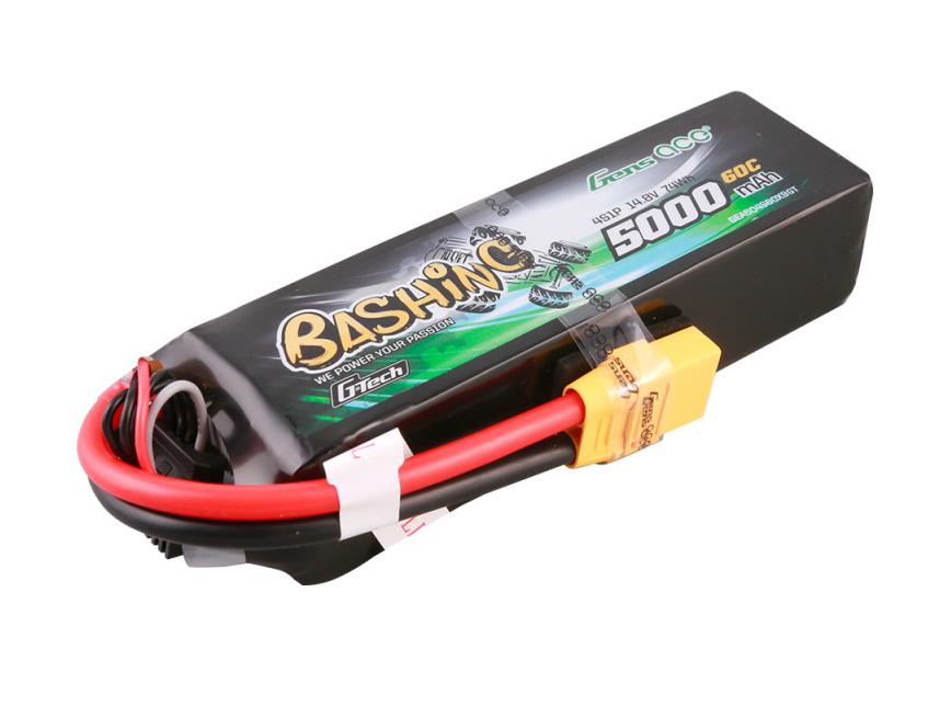 Gens Ace Li-Po Car G-Tech 4S 14.8V 5000mAh 60C Bashing with XT90