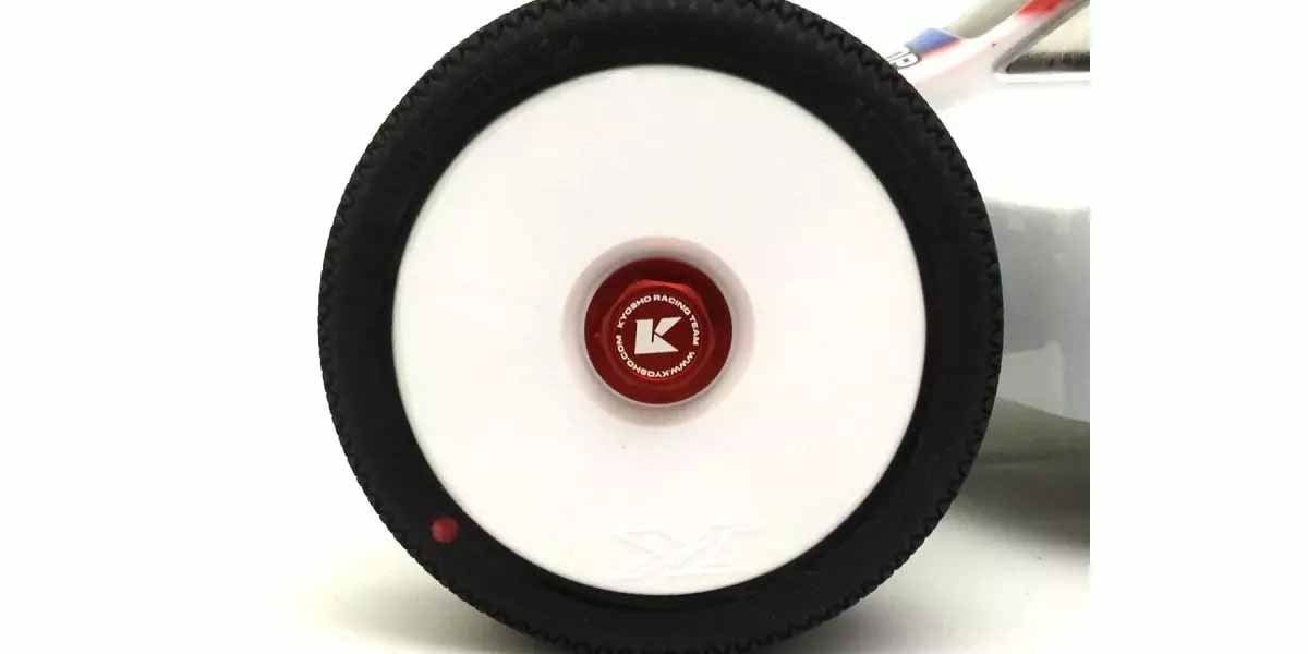 Kyosho 1:8 Inferno Serrated Closed Wheel Nuts (4) Red