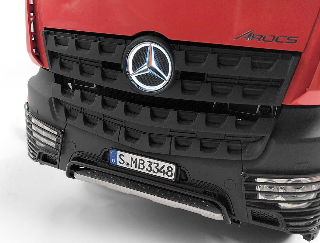 RC4WD AMBIENT LIGHT GRILL LOGO W/STROBE EFFECT UNIT FOR MERCEDES-BENZ AROCS 3348 6X4 TIPPER TRUCK(A)