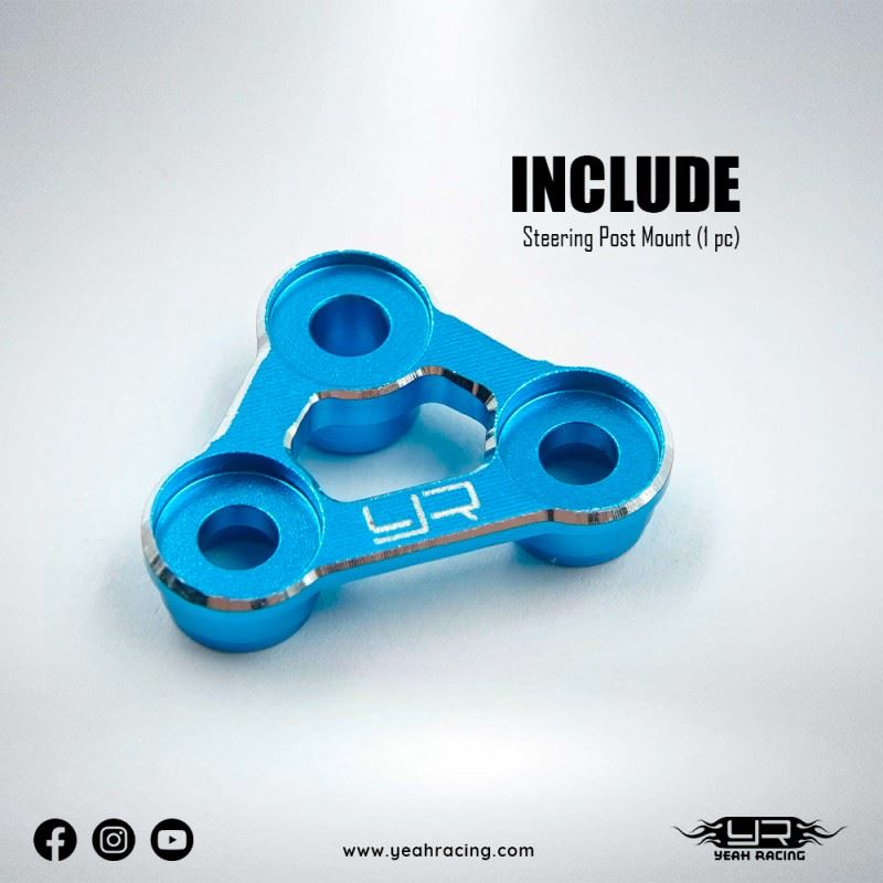 Yeah Racing Aluminum Steering Post Mount For Tamiya Xm-01 Pro