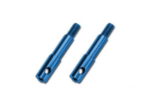 Traxxas Wheel Spindles, Front, 7075-T6 Aluminium, Blue-Anodised (L&R