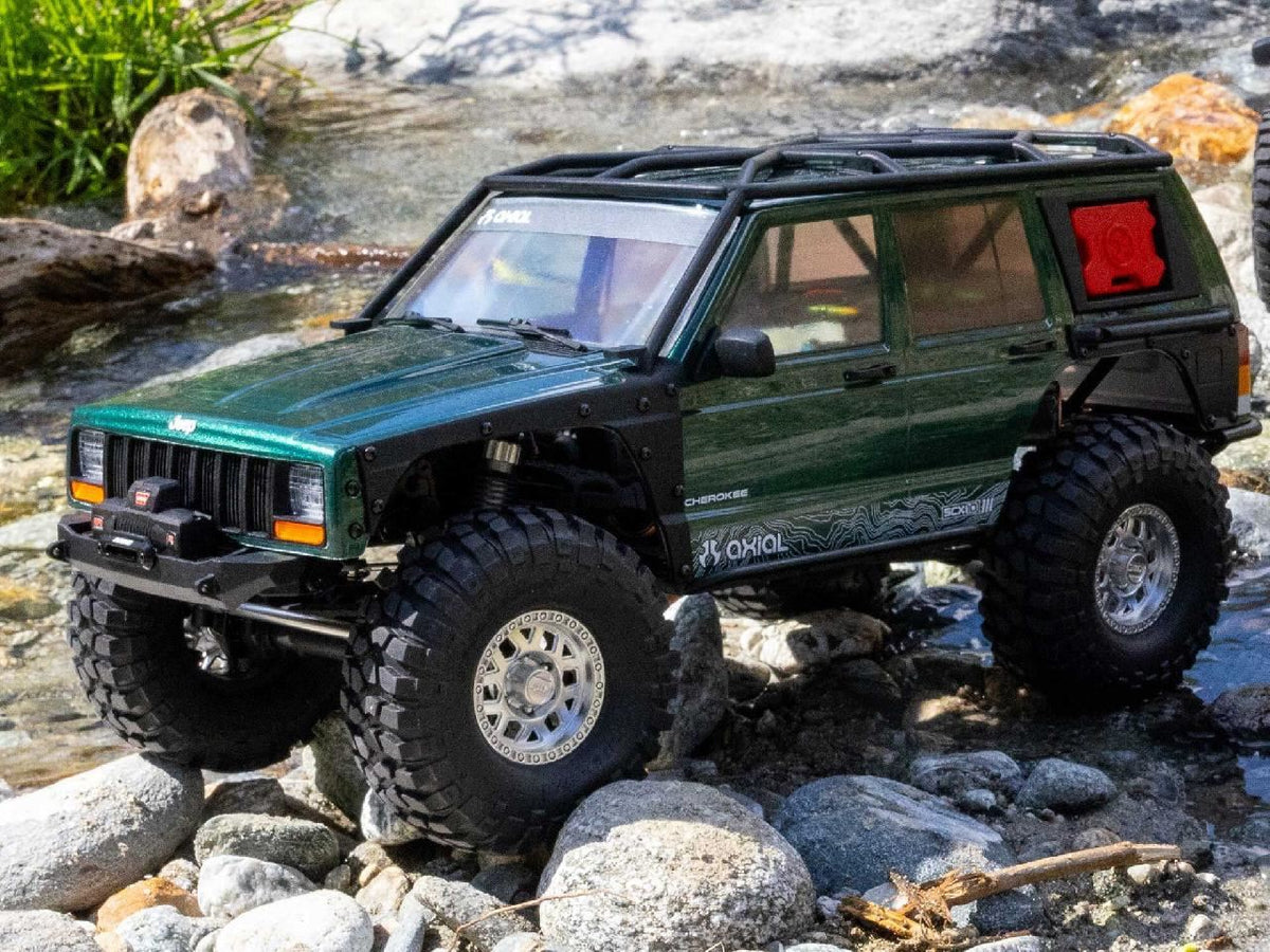 Axial 1/10 Scx10 Iii Jeep Cherokee Xj 4X4 Rtr Rock Crawler, Green