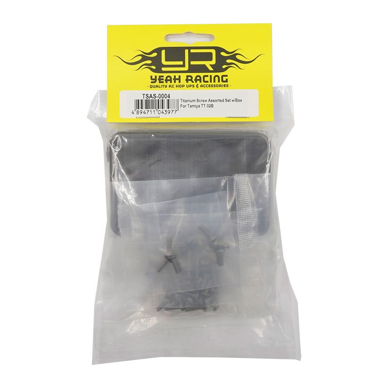 Yeah Racing Titanium Screw Assorted Set w/Box For Tamiya TT-02B