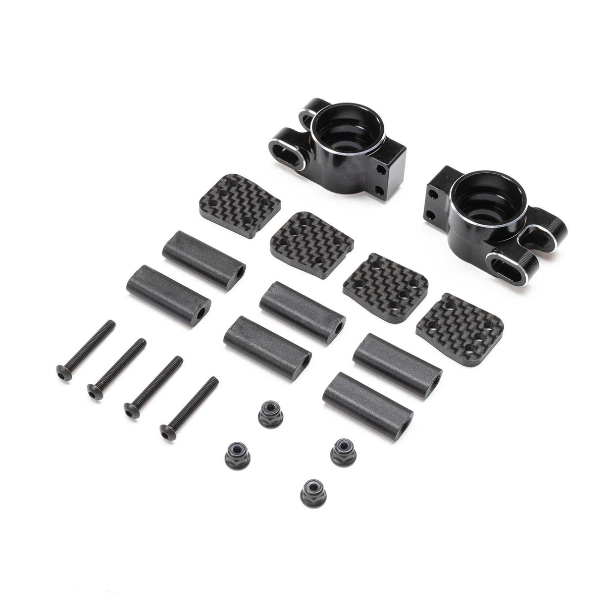 TLR Rear Hub, Aluminum: 8X, 8XE 2.0