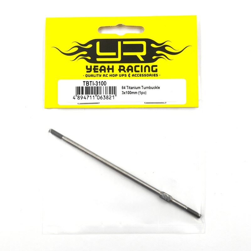 Yeah Racing 64 Titanium Turnbuckle 3X100Mm (1Pc)