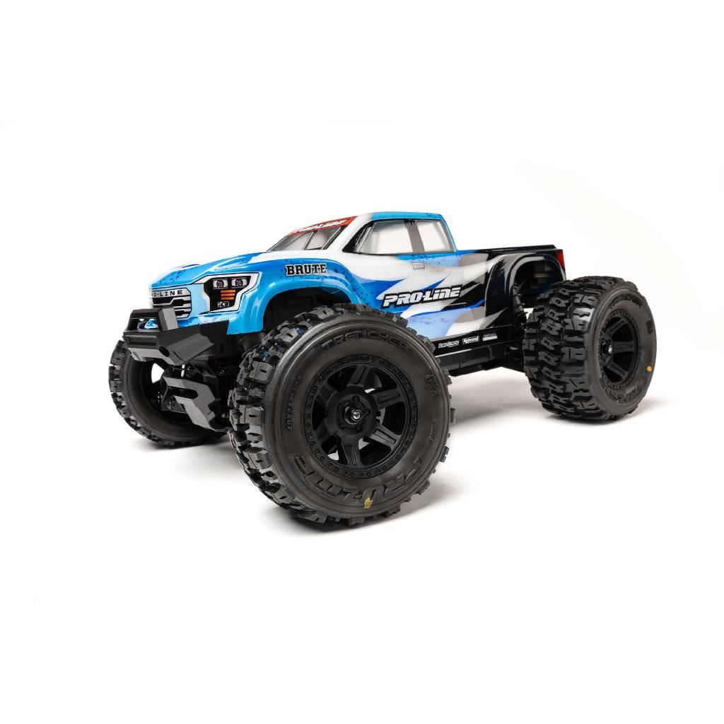 Pro-Line 1/16 Trencher Front/Rear Tires Mounted Desperado 2.0 Wheels,
