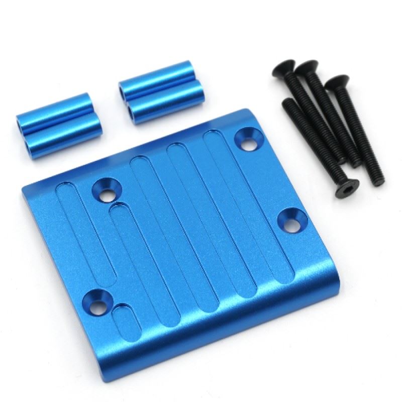 Yeah Racing Aluminum Rear Axle Protector Skid Plate For Tamiya CC01 Blue