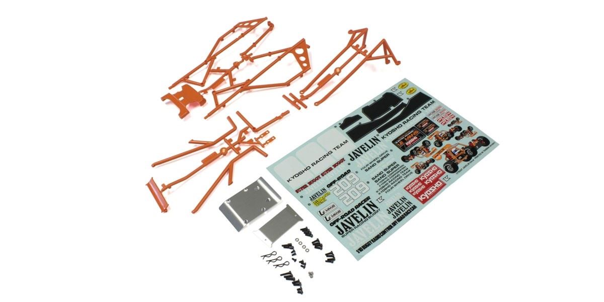 Body Parts And Roll Bar Kyosho Javelin -Orange