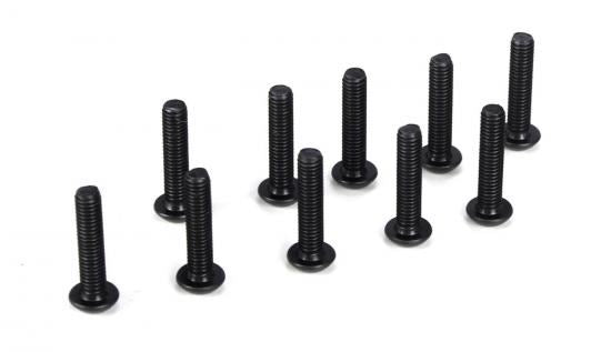 TLR Button Head Screws, M3 x 14mm (10)