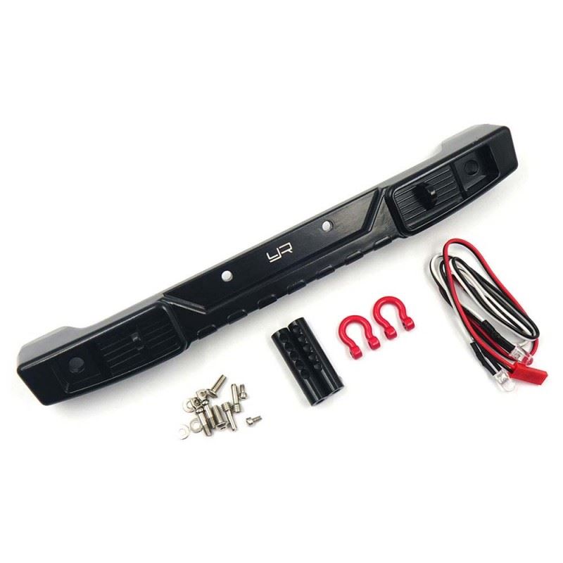 Yeah Racing Alloy Rear Bumper w/ White LED Light For Axial SCX10 III