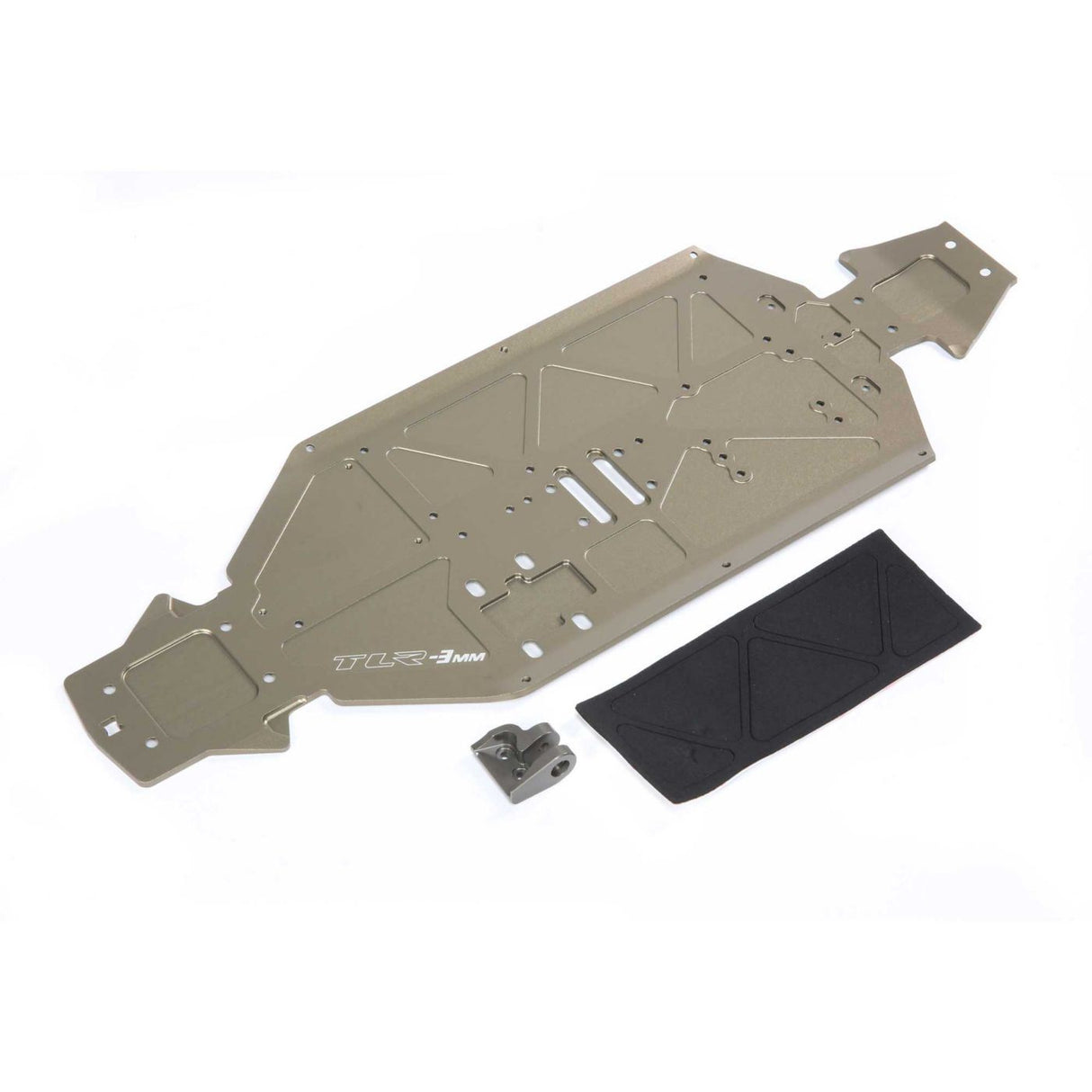 TLR Chassis, -3mm, Rear Brace: 8XE