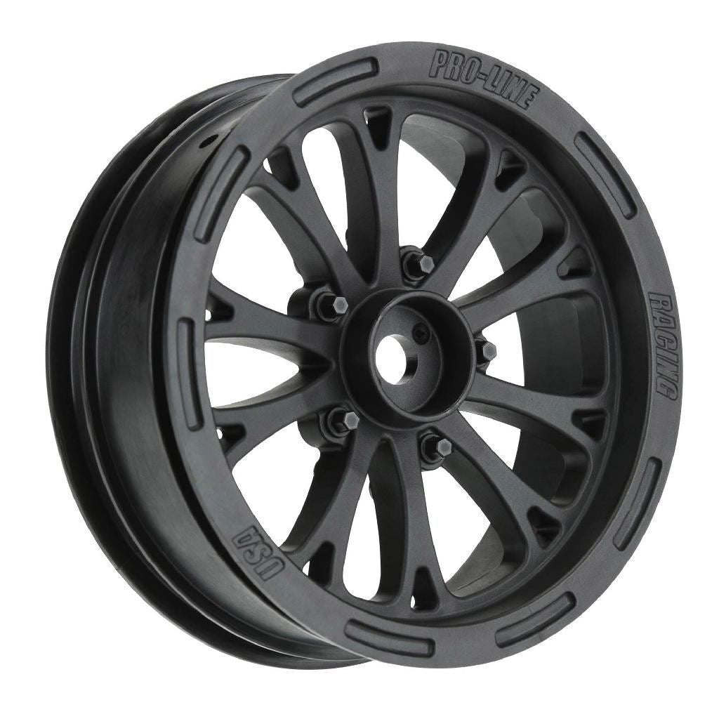 Proline 1/10 Pomona Drag Spec Front 2.2In 12mm Drag Wheels (2) Black