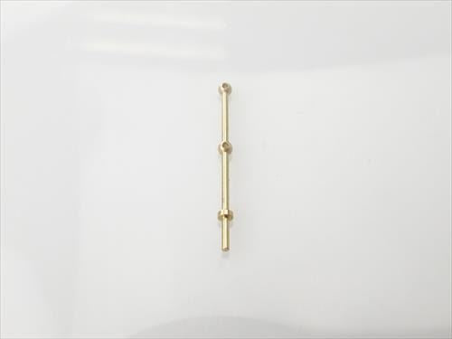 RACTIVE 2 Hole Stanchion, Brass 20mm (Pk10)