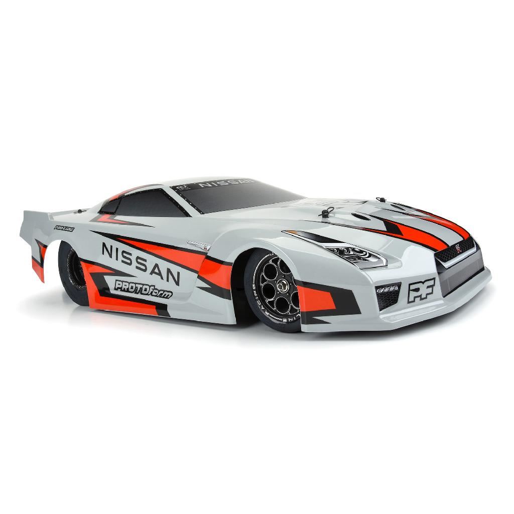 PRM 1/10 Nissan GT-R R35 Pro Mod Tough-Color Gray Body: Drag Car