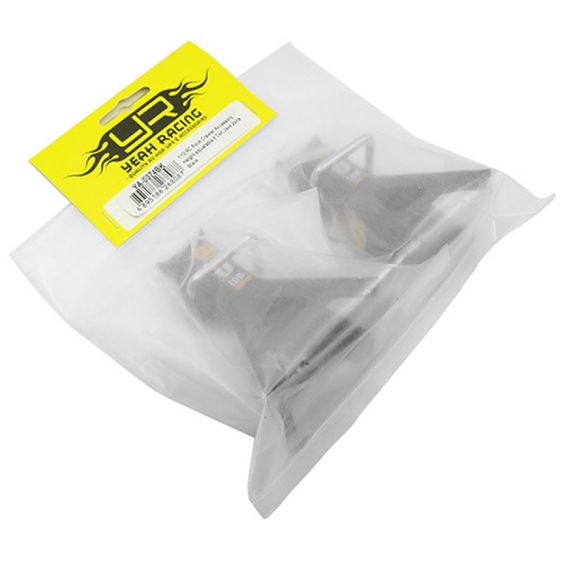 Yeah Racing 1/10 RC Rock Crawler Accessory Height adjustable 6 Ton Jack Black 2pcs