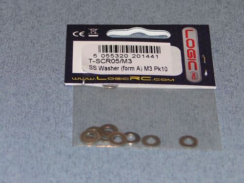 RACTIVE SS Washer (form A) M3 Pk10