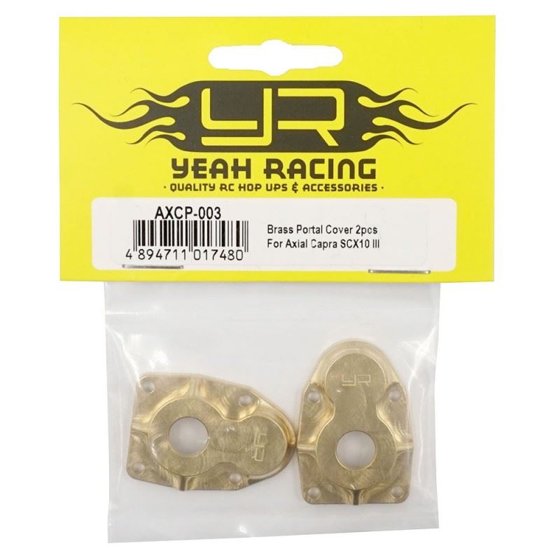 Yeah Racing Brass Portal Cover 20g 2pcs For Axial Capra SCX10 III