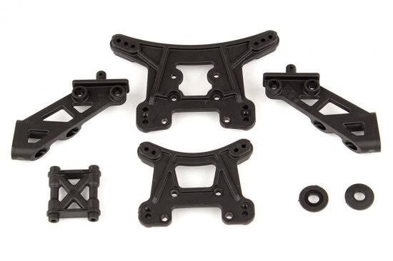 ASSOCIATED REFLEX 14B/14T WING MOUNT, FRONT/REAR SHOCK TOWERS