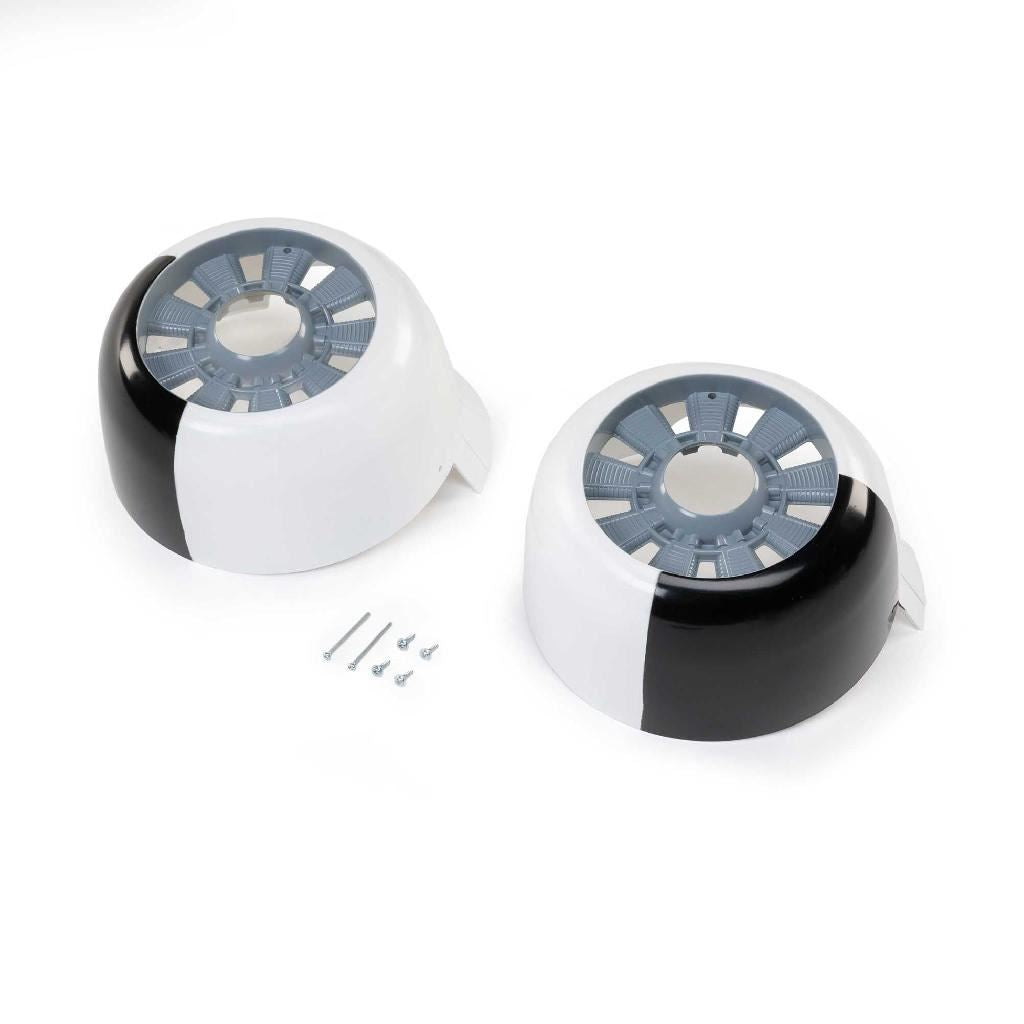 E Flite Left And Right Cowling Set, White: Rc-45J 1.5M