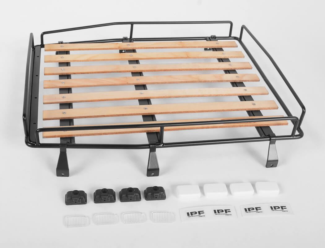 RC4WD WOOD ROOF RACK W/LIGHTS FOR RC4WD CRUISER BODY