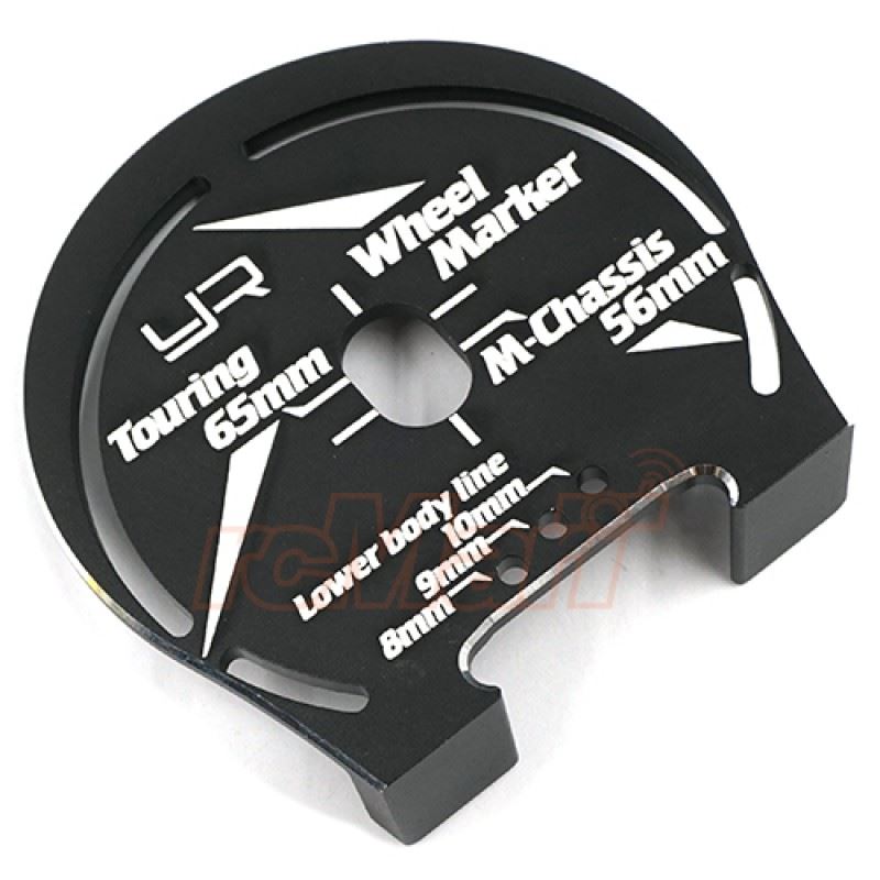 Yeah Racing Aluminum Wheel Well Marker For 1:10 Touring M-Chassis Black