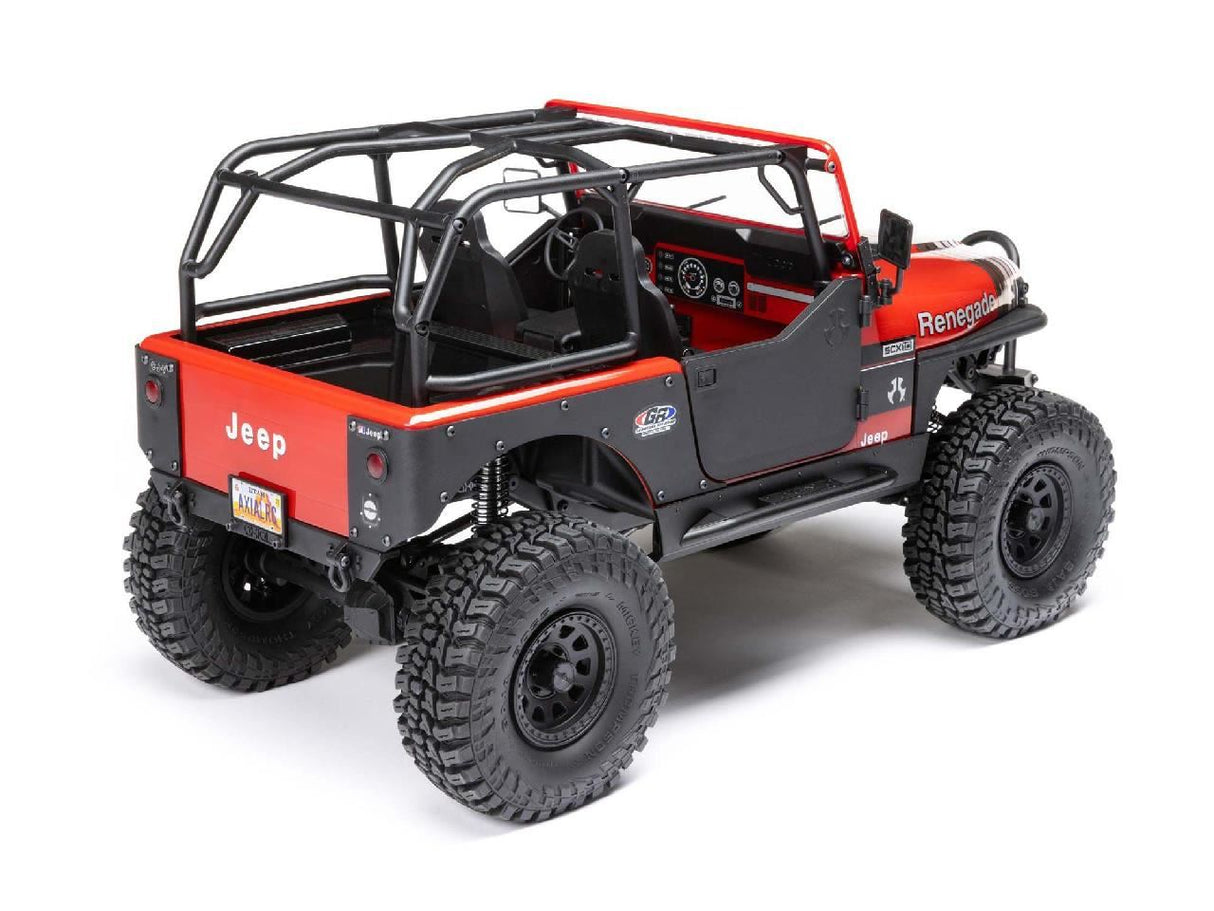 Axial 1/10 SCX10 III Jeep CJ-7 4WD Brushed RTR, Red