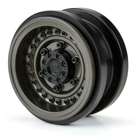 Proline 1/6 Black Rhino Armory Alum 2.9In Dual Offset Scx6 Wheels (2)