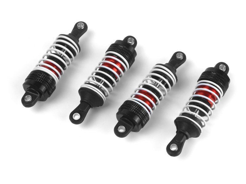 Aluminum Oil-Filled Shock Absorber Set Red/4Pc
