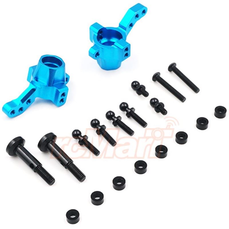 Yeah Racing Aluminum Front Knuckle for TATT-S03 (Tamiya TT02 RWD) Blue