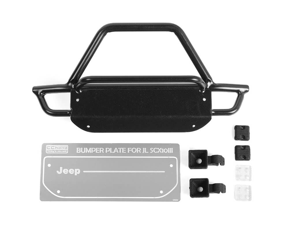 RC4WD KS STEEL FRONT BUMPER W/ LIGHTS FOR AXIAL 1/10 SCX10 III JEEP (GLADIATOR/WRANGLER)