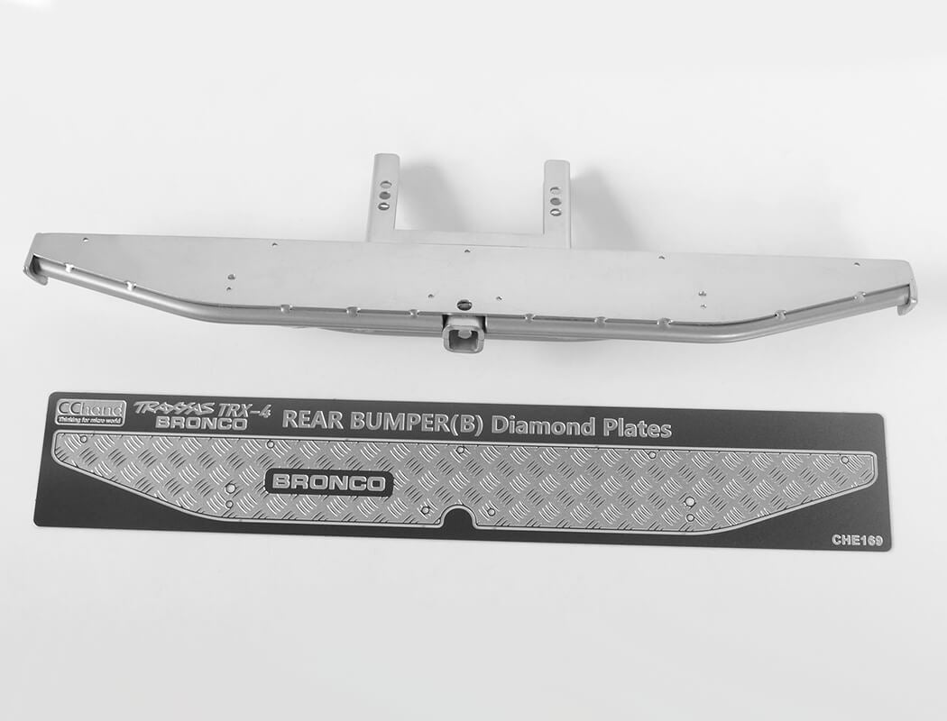 RC4WD KS REAR BUMPER FOR TRAXXAS TRX-4 '79 BRONCO RANGER XLT (SILVER)