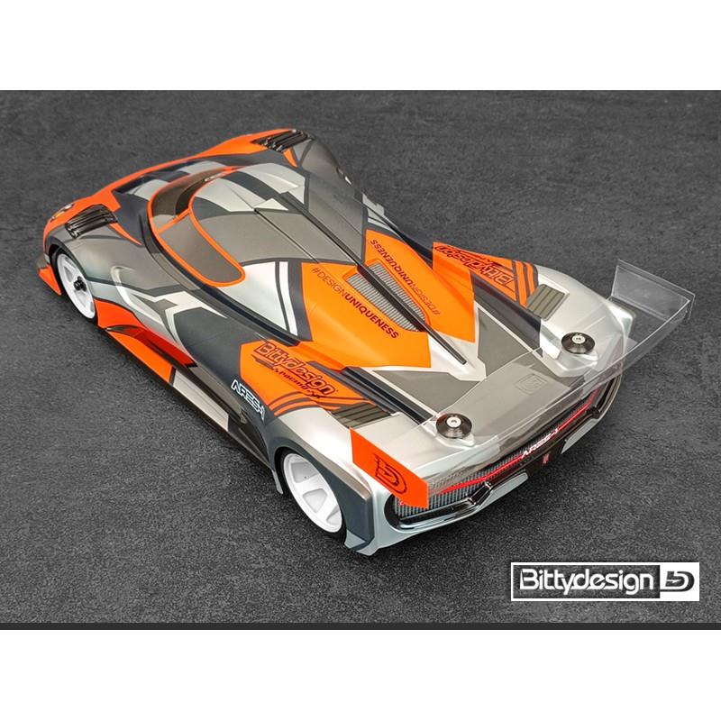Bittydesign ARES-1 GT12 Clear Body - 1/12 Supastox Class