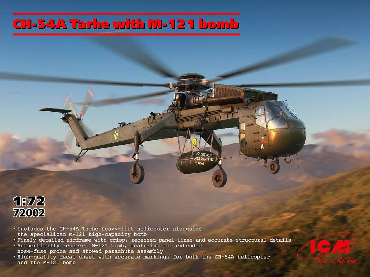 Icm Sikorsky Ch-54A Tarhe Helicopter With M-121 Bomb