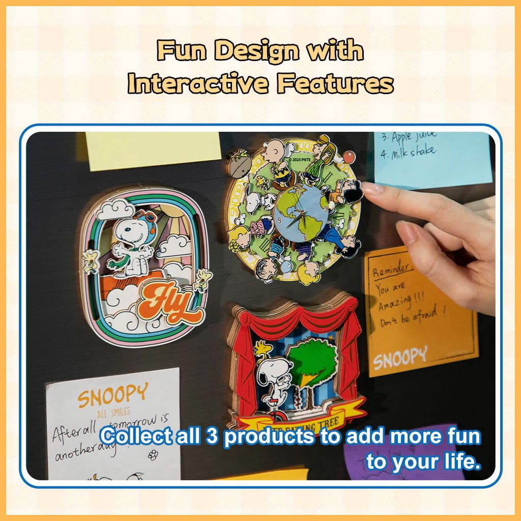 Puremind Peanuts™ Snoopy'S Pilot Dreams Wooden Magnet
