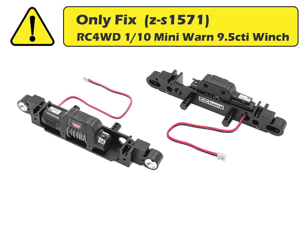 RC4WD OEM WIDE FRONT WINCH BUMPER W/ STEERING GUARD FOR AXIAL 1/10 SCX10 III JEEP (GLADIATOR/WRANGLE