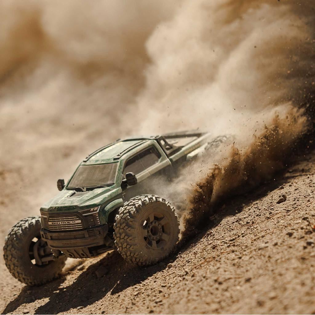 Arrma 1/10 Big Rock 223S Dsc 4X4 Rtr Brushless Monster Truck, Gree