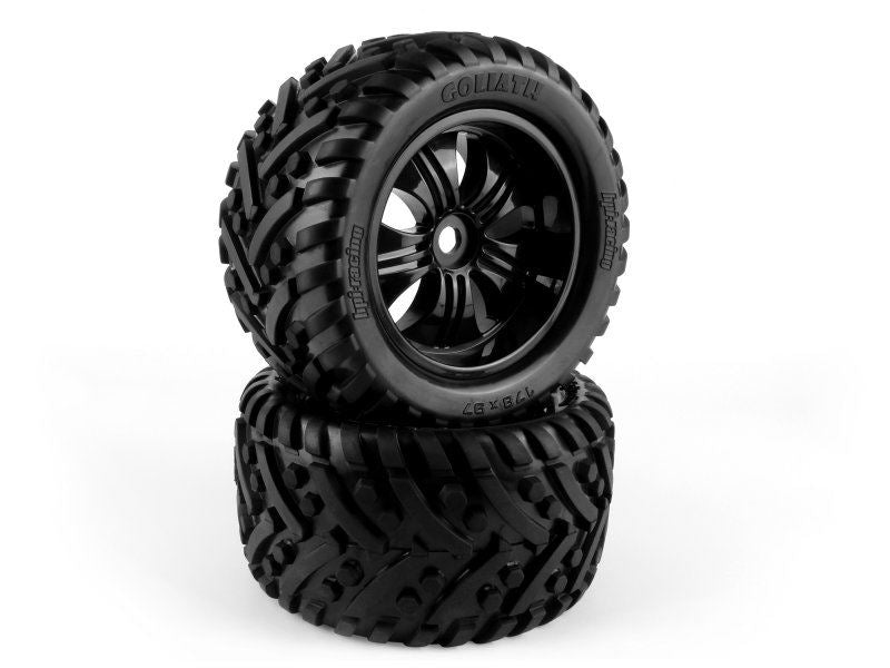 Mounted Goliath Tire On 3251 Tremor Black Wheel