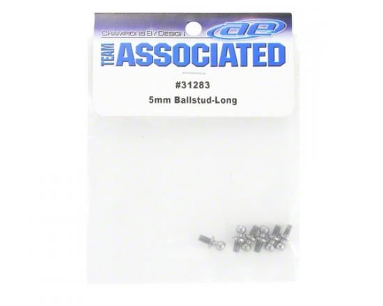 Team Associated Ballstud Long Neck 5mm (10) (RC10B6/6.1/SC6.1/T6.1/TC5/6.2/7/7.1/7.2/10F6/12R6)