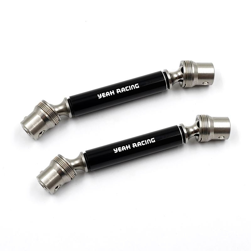 Yeah Racing Stainless Steel Front & Rear Center Shaft Set Black For Axial SCX10 PRO