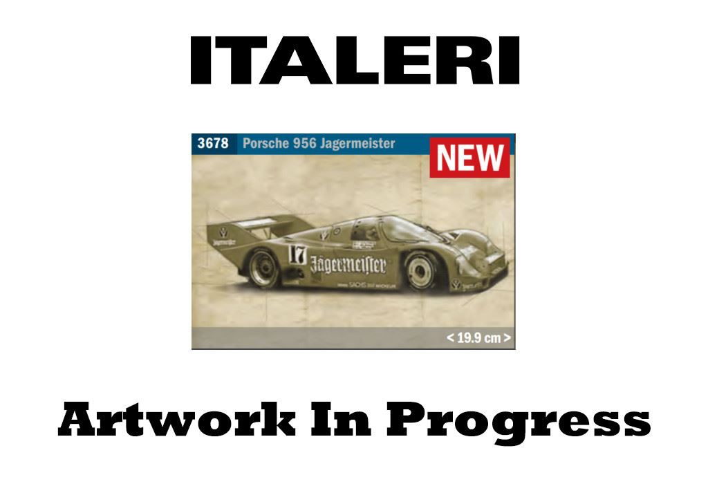 Italeri Porsche 956 Jägermeister Racing Car