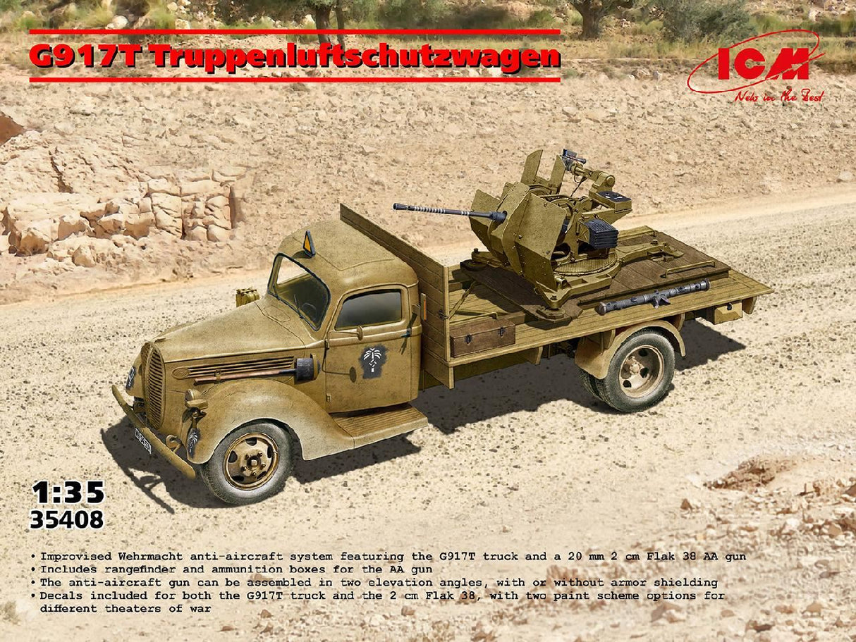 Icm G917T Truppenluftschutzwagen, Flak 38 Anti-Aircraft Truck